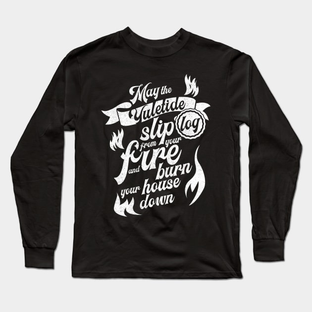 Blackadder Yuletide log Long Sleeve T-Shirt by BOEC Gear